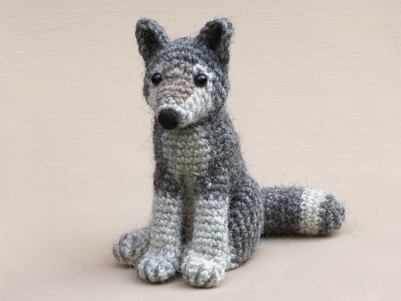 Crochet pattern for Woolfie, realistic crochet wolf amigurumi Instant download PDF File image 8