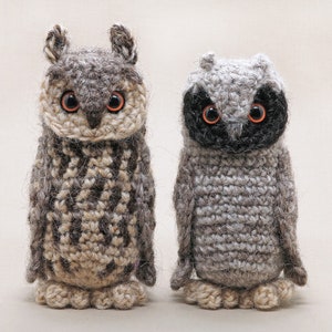 Crochet pattern for Torsbie, realistic long-eared owl amigurumi - Instant download PDF File