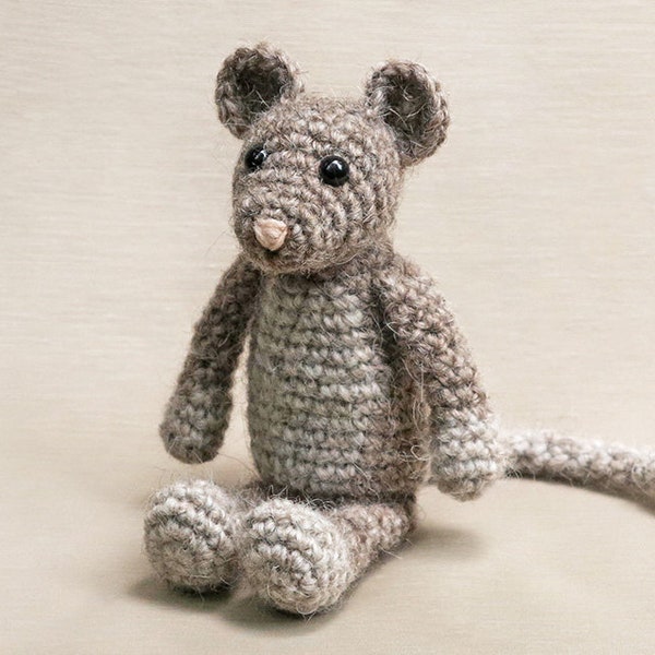 Crochet pattern for Friebel the amigurumi crochet mouse - Instant download PDF File