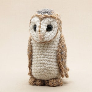 Crochet pattern for Barnsbie 2, realistic barn owl amigurumi - Instant download PDF File