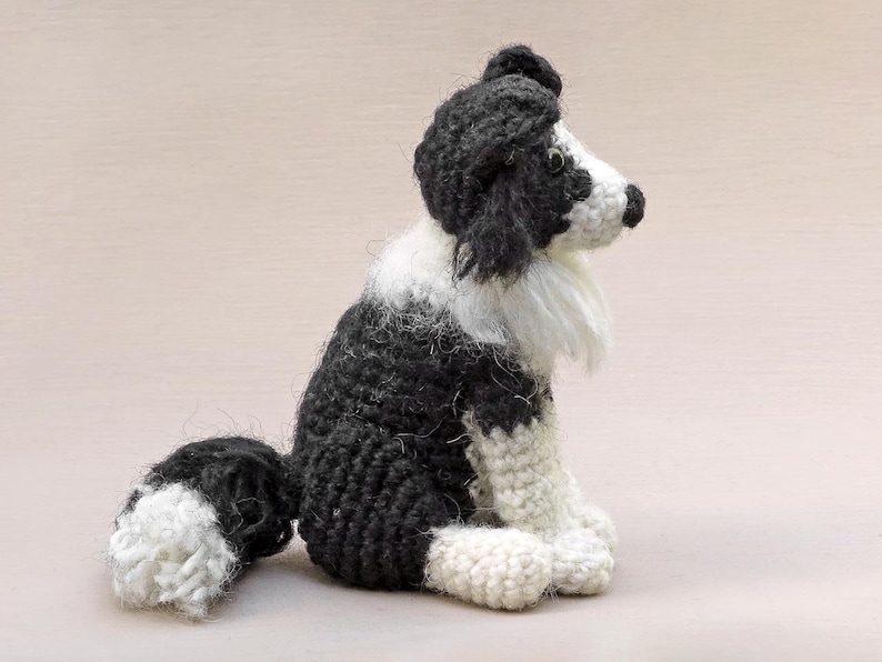 Crochet pattern for Finnly, realistic crochet Border Collie dog amigurumi Instant download PDF File image 6