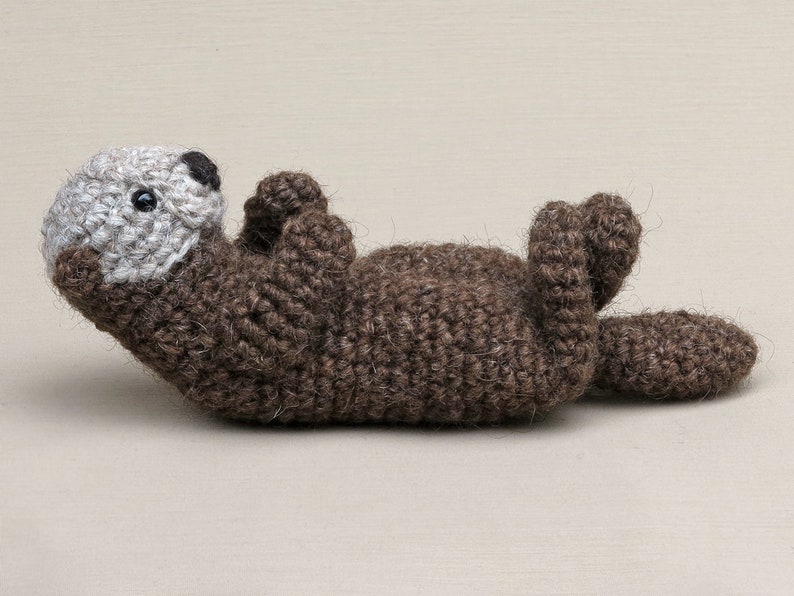 Crochet pattern for Sno and Snoosle, realistic crochet sea otter pup amigurumi Instant download PDF File image 8