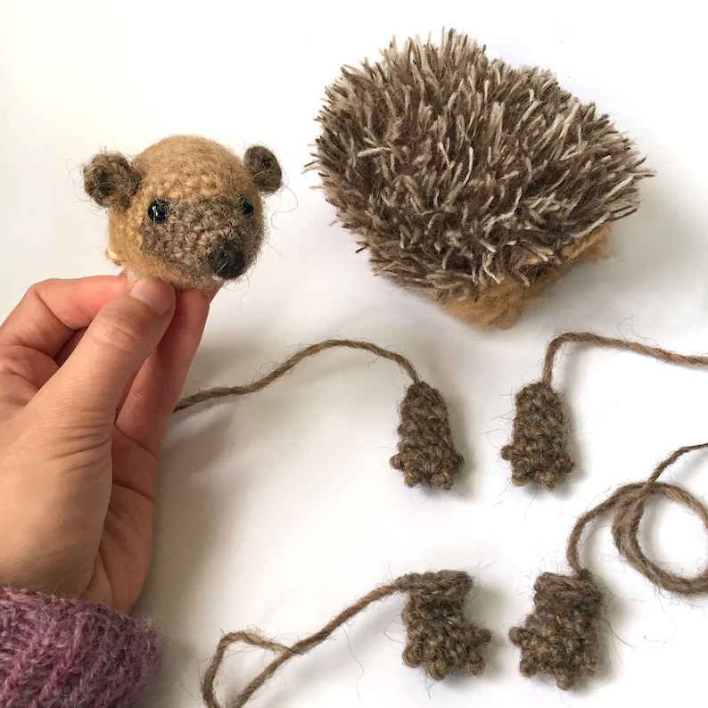 Crochet pattern for realistic crochet hedgehog amigurumi Instant download PDF File image 8