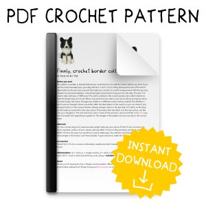 Crochet pattern for Finnly, realistic crochet Border Collie dog amigurumi Instant download PDF File image 2