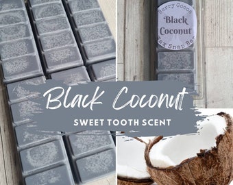 Black Coconut Wax Melts, Coconut Wax Melts, Black Coconut Fragrance, Coconut Wax Tarts, Coconut Scented Wax Melts, Coconut Snap Bar