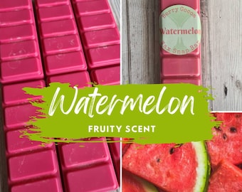 WATERMELON WAX Melts, Tropical Wax Melts, Melon Wax Melts, Fruity Wax Melts, Watermelon Scent, Watermelon Snap Bar, Watermelon Fragrance