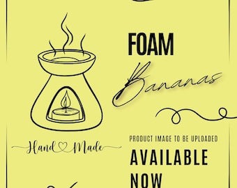 FOAM BANANAS Wax Melts, Banana Snap Bar, Fruity Wax Melts, Banana Wax Melts, Banana Scent Wax Melts, Retro Sweets Scent