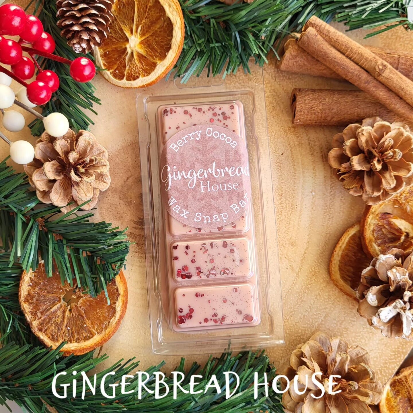 Christmas Wax Melts Gingerbread House - Nude & Cooper Mica 3 oz.