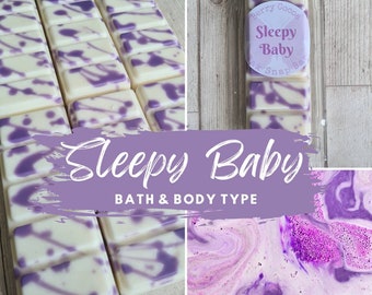 SLEEPY BABY Wax Melts, Baby Bath Scent, Clean Scent, New Baby Gift, Baby Shower Gift, Home Fragrance, Fresh Wax Melts, Baby Bath Wax Melts,