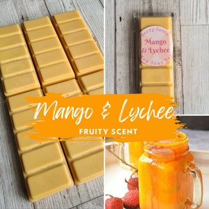 Mango and Lychee Wax Melts, Mango Scent, Tropical Wax Melts, Fruity Scent, Gift Idea, Mango Wax Melts, Tropical Scent,