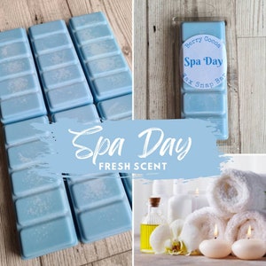 Spa Day Wax Melts, Watery Fresh Scent, Fresh Wax Melts, Clean Wax Melts, Wax Melts, Mothers Day Collection, Spa Scent, Spa Fragrance