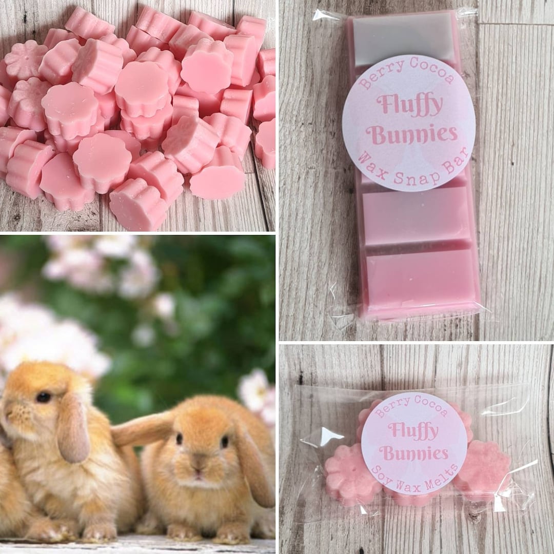 Fluffy Bunnies Wax Melts, White Musk Scent, Clean Home Scent, Home