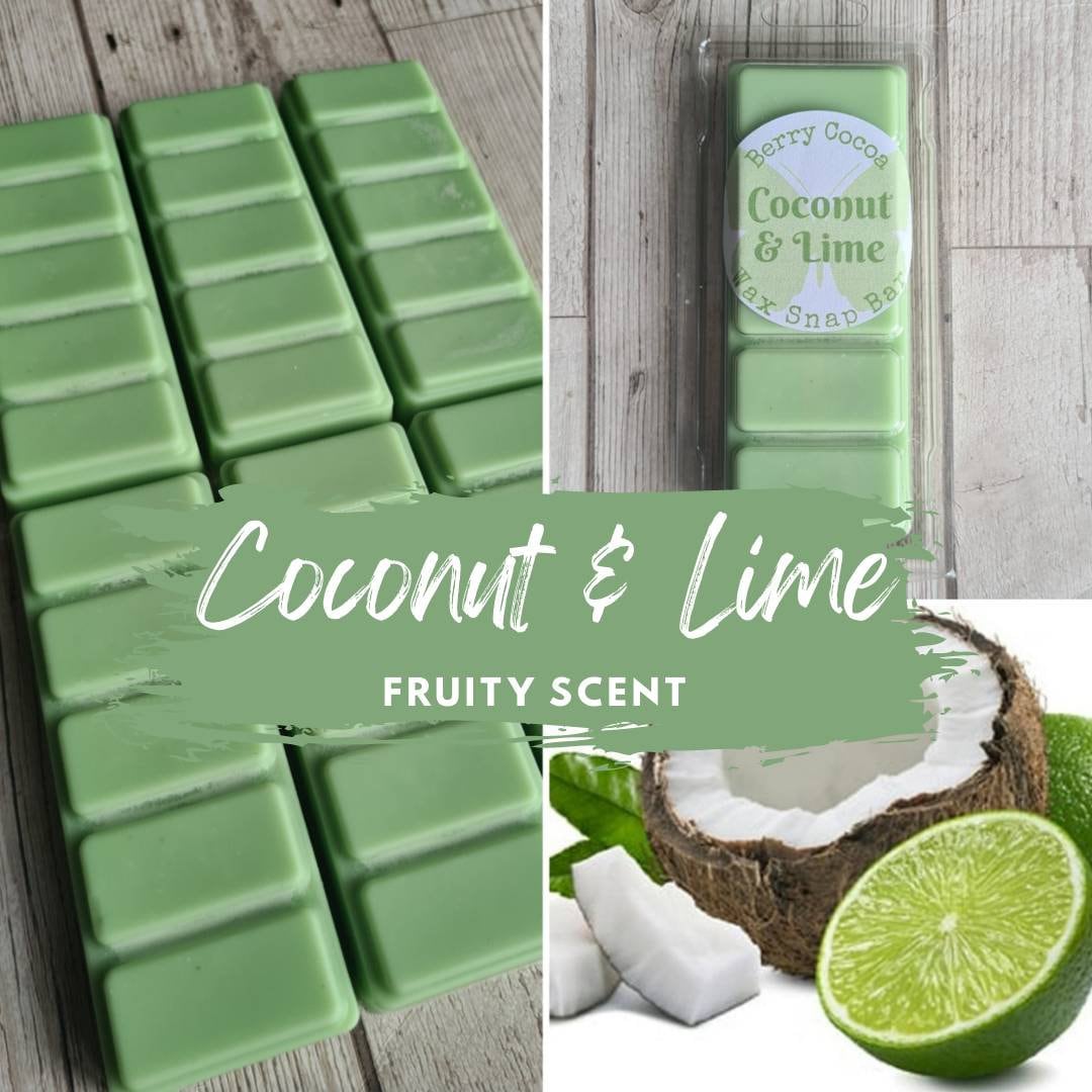 COCONUT AND LIME Wax Melts, Lime Scent, Coconut Lime, Coconut and Lime Fragrance, Home Fragrance