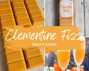 CLEMENTINE FIZZ Wax Melts, Citrus Wax Melts, Orange Wax Melts, Clementine Wax Melts, Fruity Wax Melts, Fruity Scent, Orange Gift,