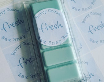 FRESH Wax Melts, Fabric Conditioner Type, Scent Booster Fragrance, Clean Fragrance, Fresh Scent, Home Fragrance, Fresh Snap Bar, Blue Melts