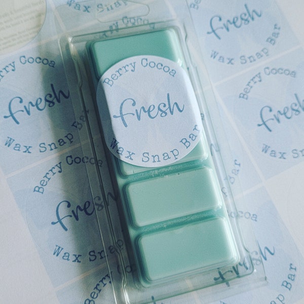FRESH Wax Melts, Fabric Conditioner Type, Scent Booster Fragrance, Clean Fragrance, Fresh Scent, Home Fragrance, Fresh Snap Bar, Blue Melts