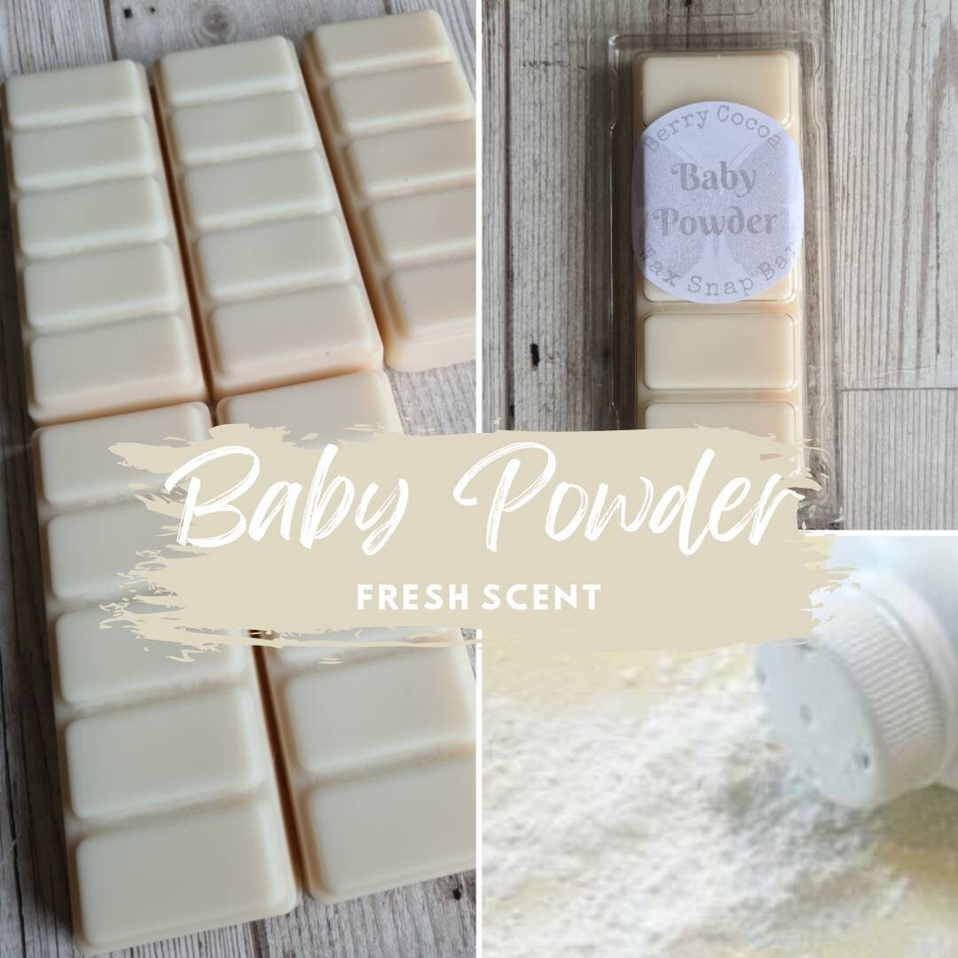 BABY POWDER Wax Melts, Baby Powder Snap Bar, Clean Wax Melts, Cotton