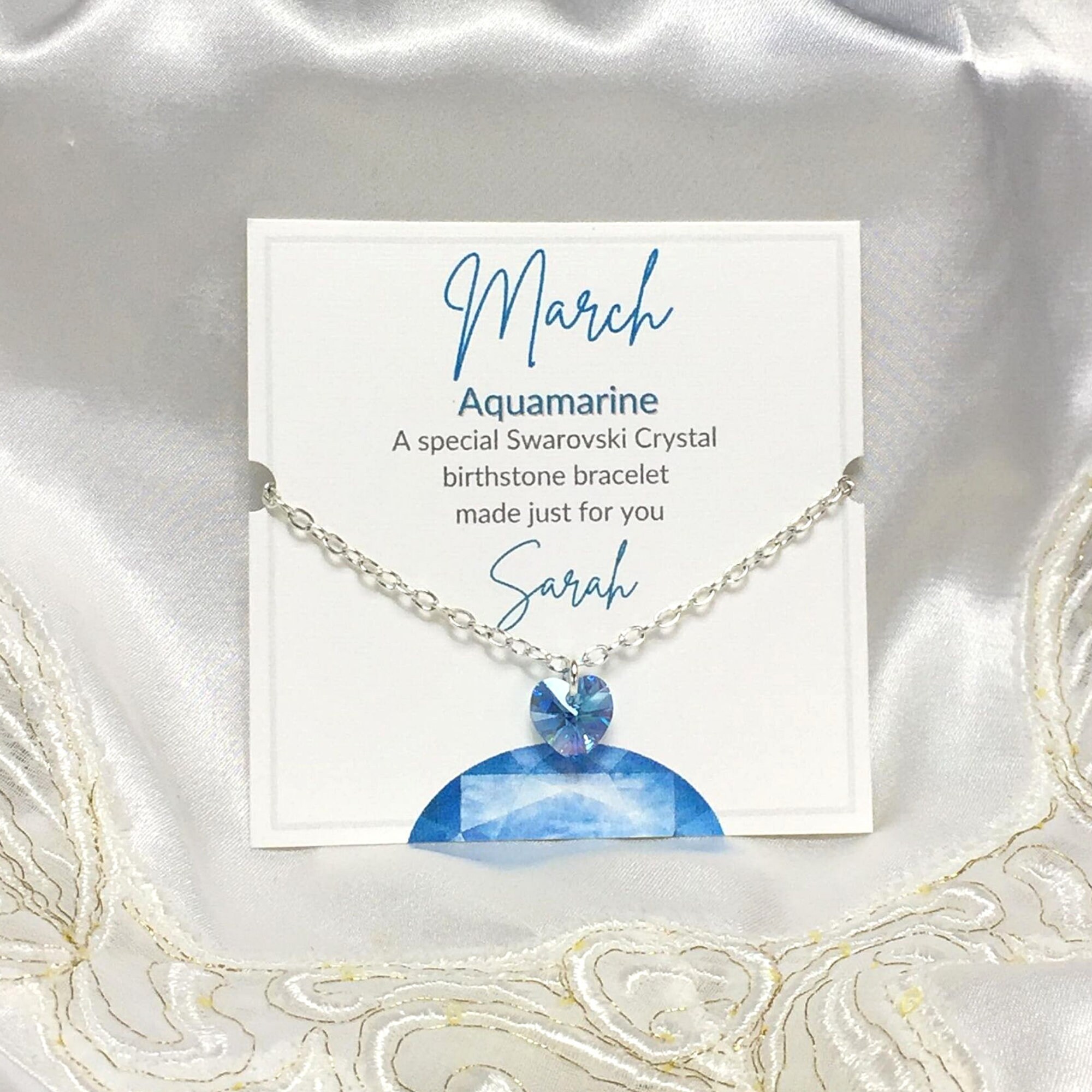 Swarovski aquamarine bracelet sale