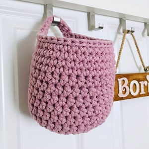 Small Hanging Basket Crochet Pattern, instant digital download image 4