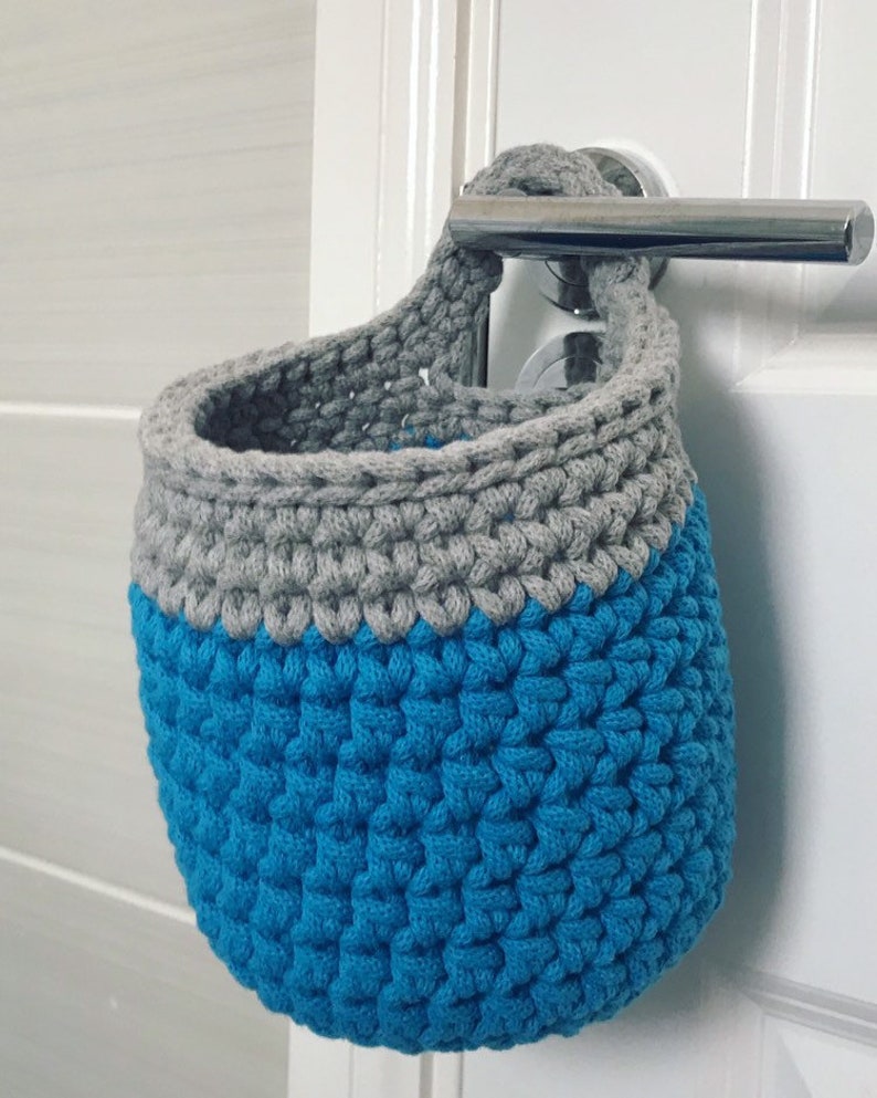 Small Hanging Basket Crochet Pattern, instant digital download image 5