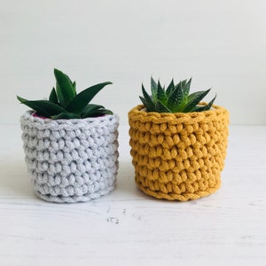 Easy crochet pattern, plant pot cosy, instant download, pdf tutorial image 4