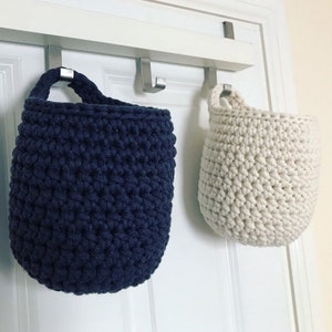 Small Hanging Basket Crochet Pattern, instant digital download image 2