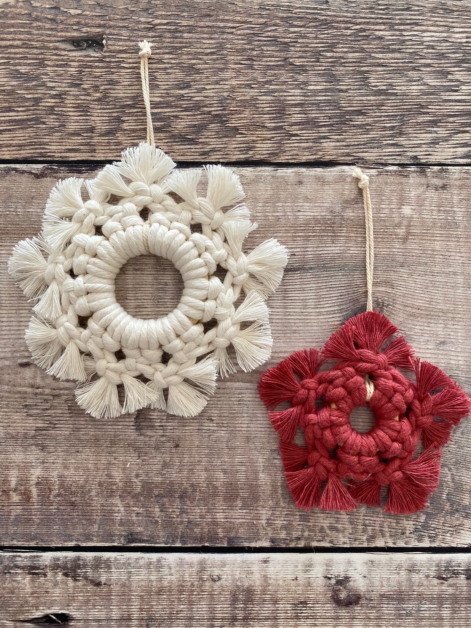 Digital Download Macrame Snowflake Tutorial , Christmas Decoration ...