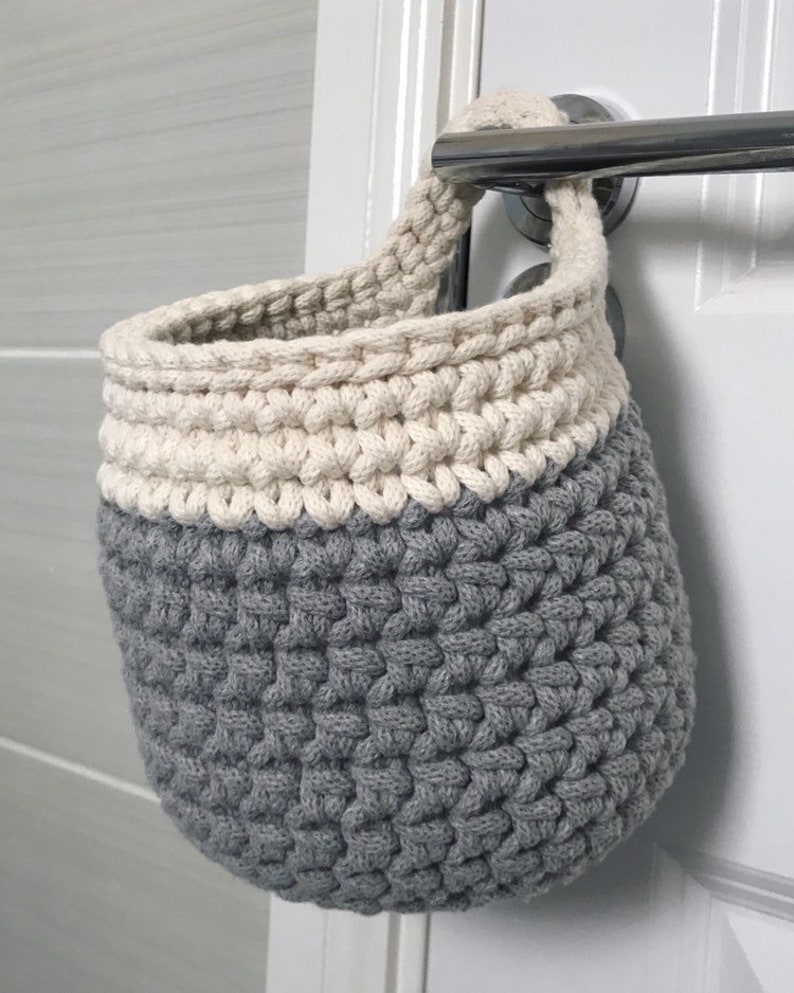 Small Hanging Basket Crochet Pattern, instant digital download image 10