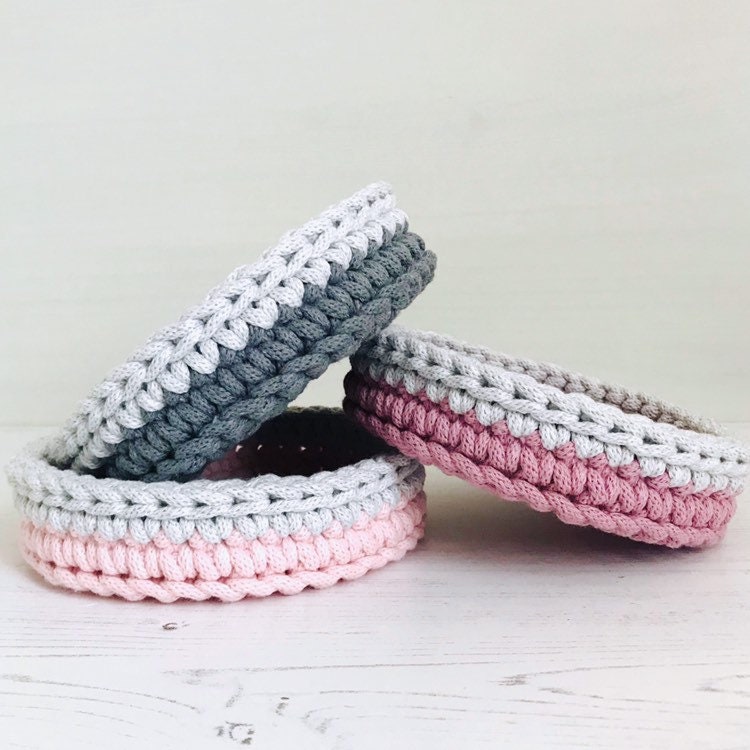Round Crochet Basket Pattern, Instant Download, Pdf Tutorial - Etsy