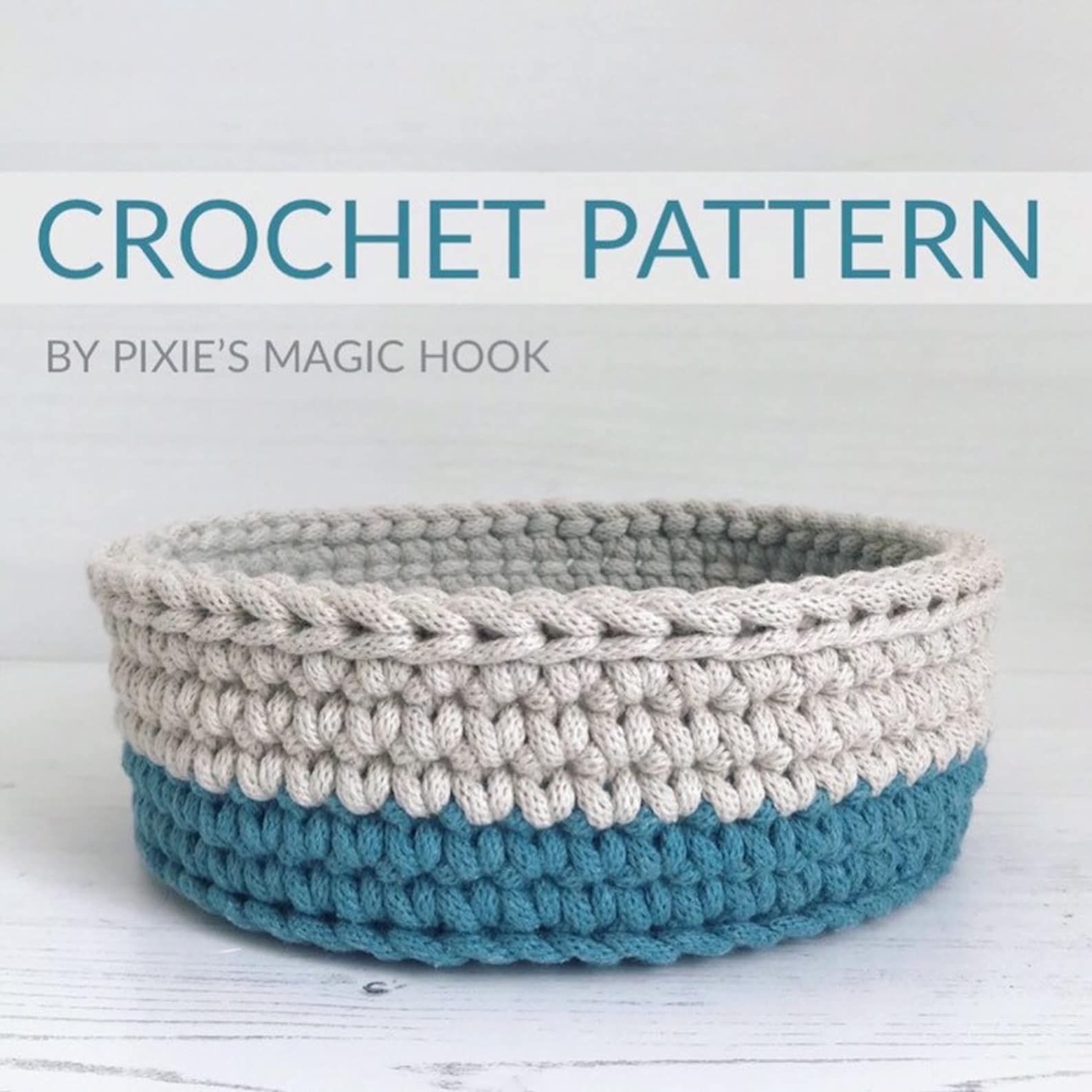 Round Crochet Basket Pattern, Instant Download, Pdf Tutorial - Etsy