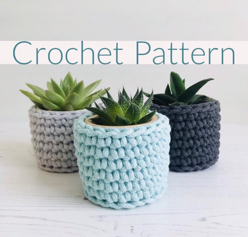 4 Crochet Basket Patterns Bundle, instant digital download image 3