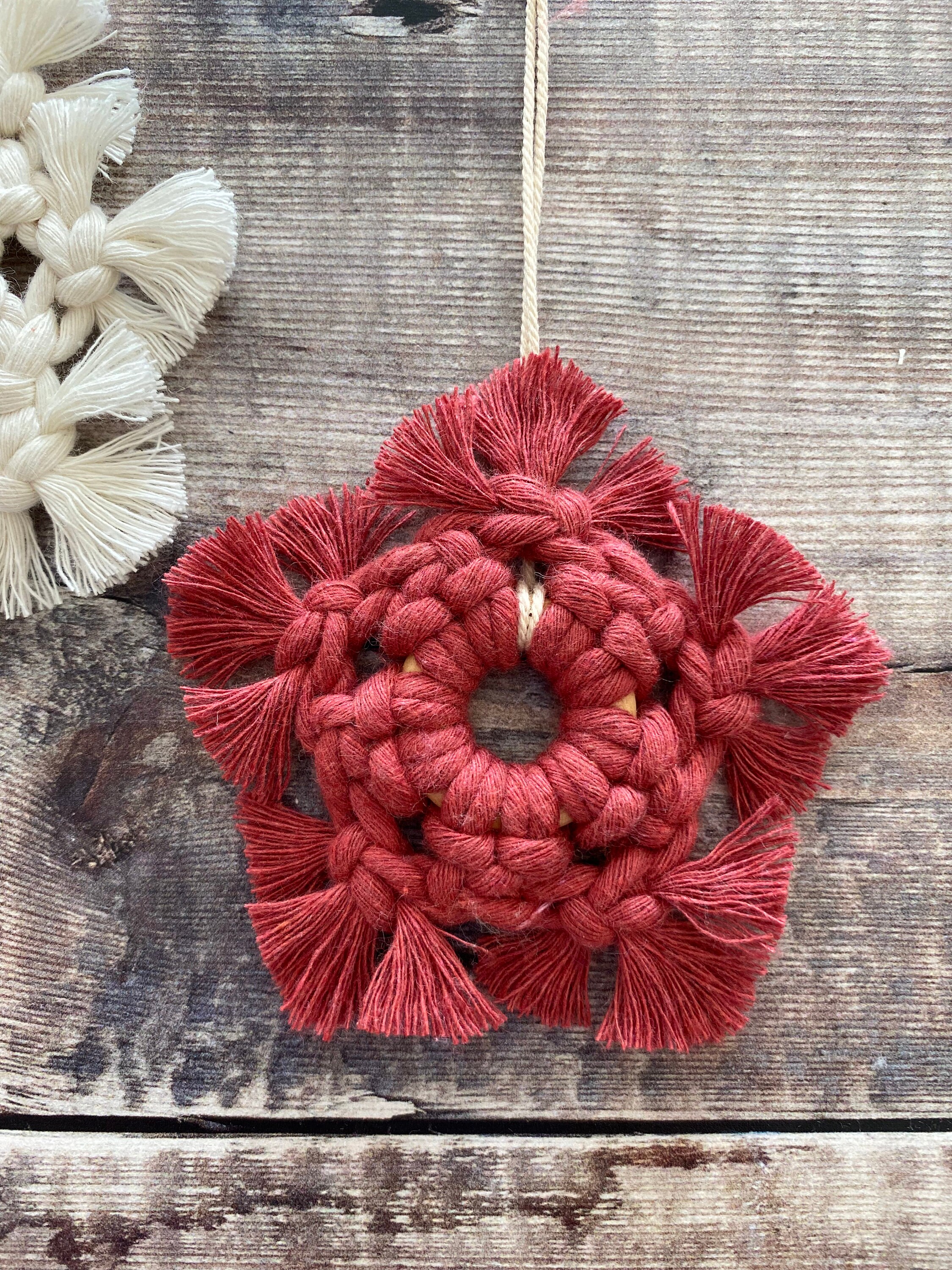 Digital Download Macrame Snowflake Tutorial , Christmas Decoration ...