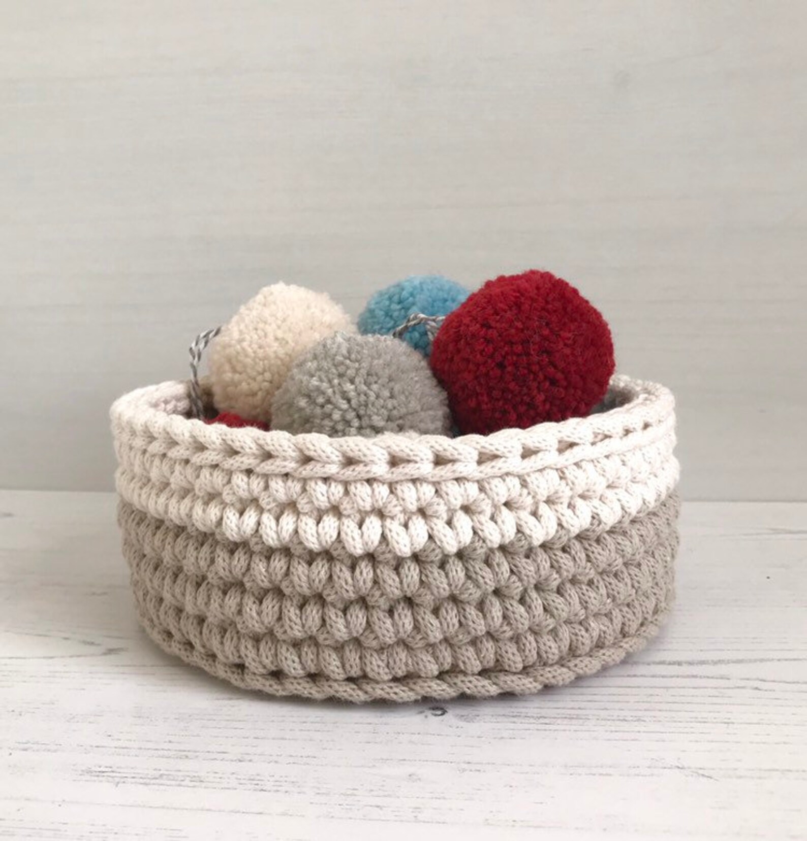 Round Crochet Basket Pattern, Instant Download, Pdf Tutorial - Etsy
