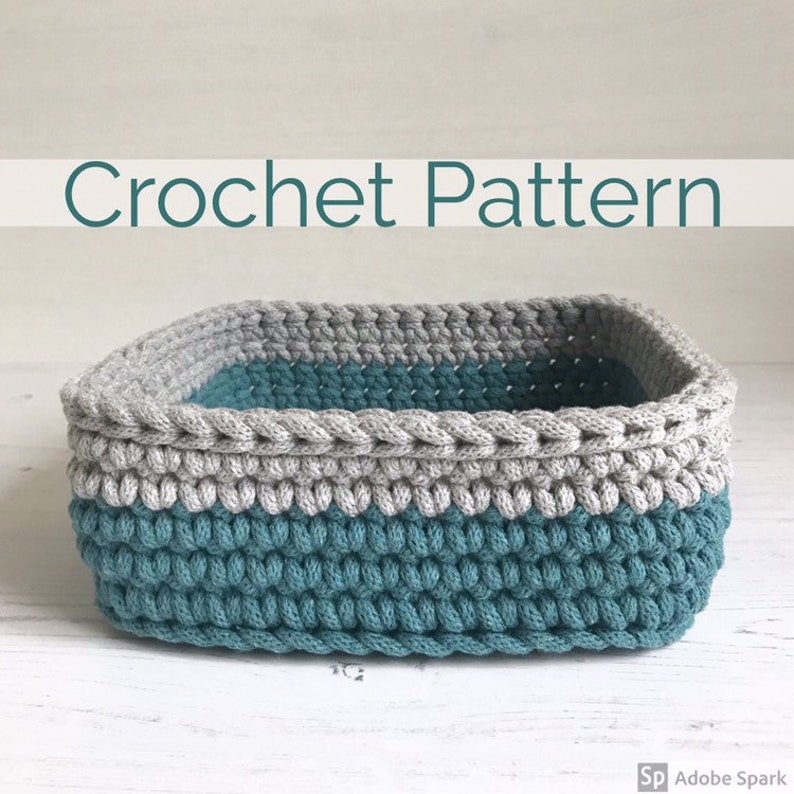 4 Crochet Basket Patterns Bundle, instant digital download image 4