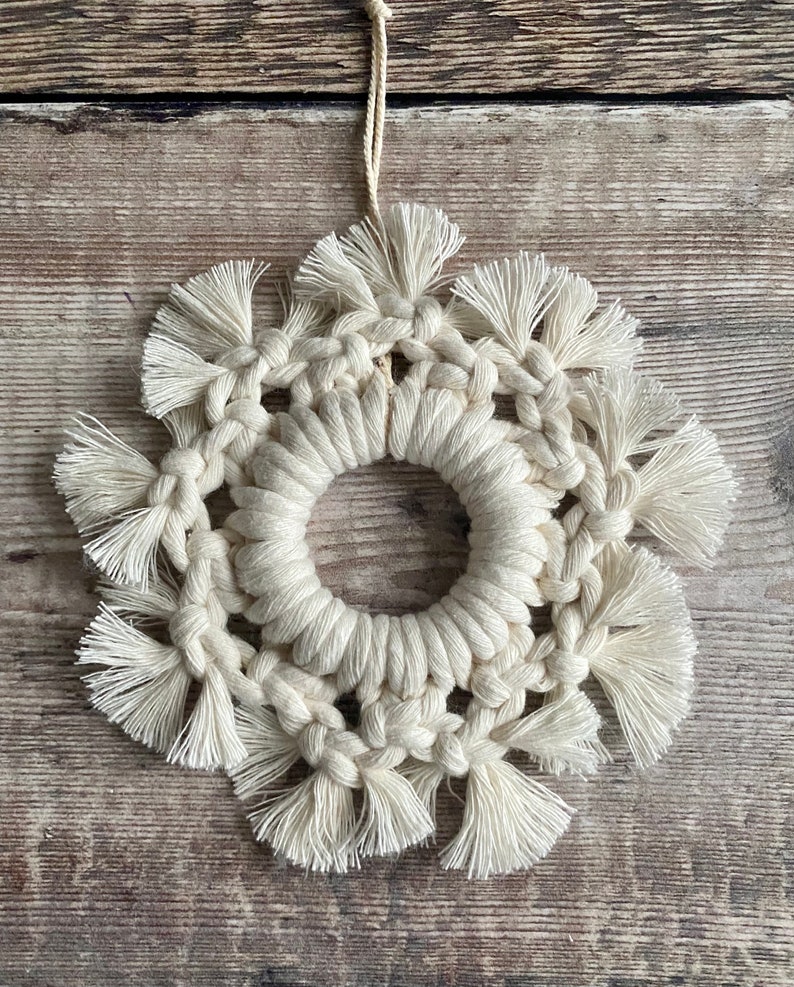 Digital Download Macrame Snowflake Tutorial Christmas | Etsy
