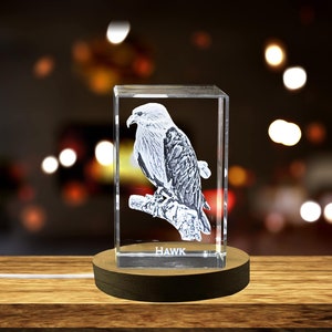Majestic Hawk Crystal Carvings | Exquisite Gems Etched with Aerial Hunters