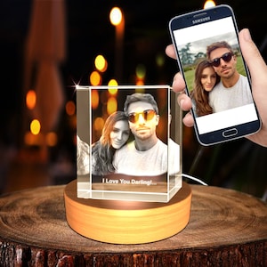 Couple Personalized 3D Holographic Photo ( Wedding Gift, Memorial, Mother's Day, Valentine's, Christmas, Personalized Anniversary Gift)