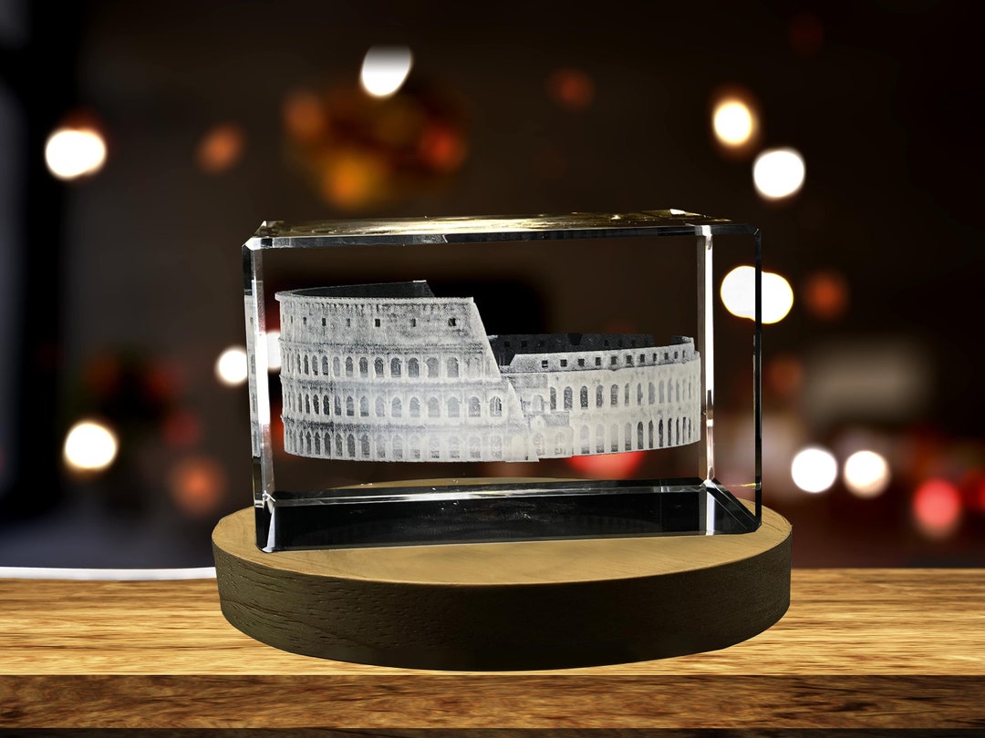 Cubo Di Cristallo 3D Con Incisione Laser – Souvenir Architettura Di Singapore – Decorazione Casa/Ufficio, Regalo Di Viaggio, 50x50x80 Mm - 2