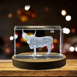 Majestic Ox Crystal Carvings | Exquisite Gems Etched with Noble Cattle