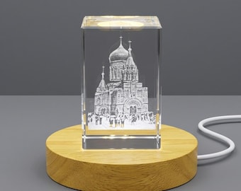 Saint Sophia Cathedral 3D Engraved Crystal Replica