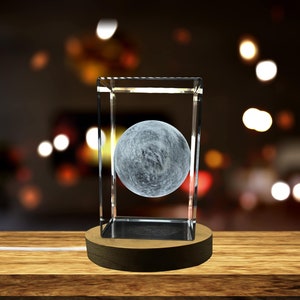 Eris 3D Engraved Crystal Novelty Decor