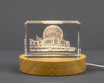 3D Engraved Crystal Sculpture Citadel of Salah El-Din   Iconic Egyptian Landmark