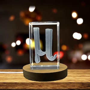 Einzigartiges Kristall-Set mit 26 Buchstaben – 3D-gravierte Kristallgeschenke für alle Anlässe
