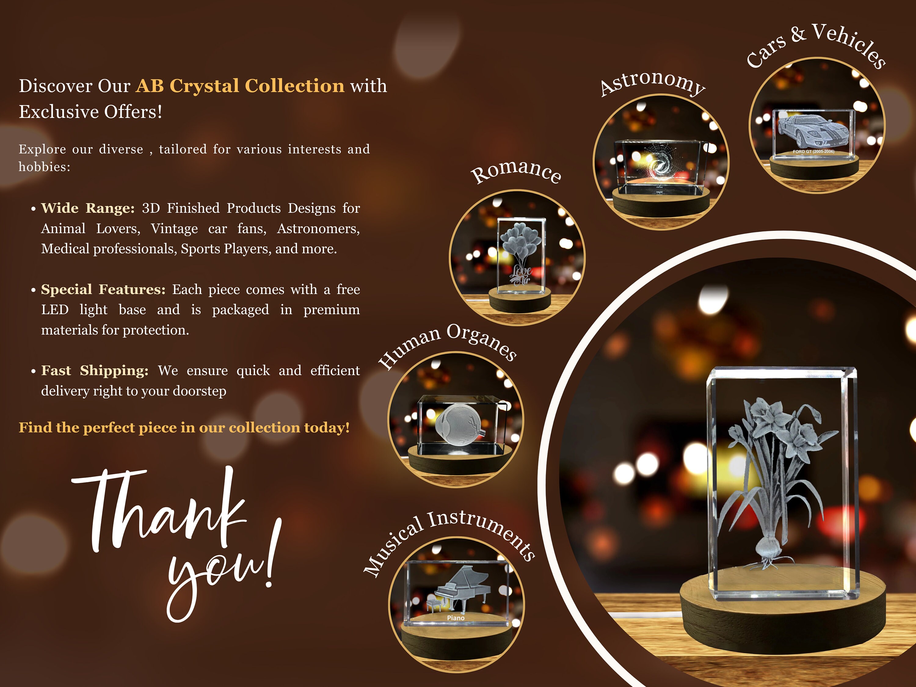 Amazon.com - Acdolf 3D Crystal Photo, Personalized Custom 3D