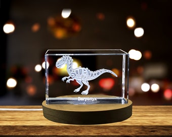 Baryonyx | Dinosaurs 3D Engraved Crystal