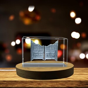 Carta da gioco Ace of Diamond - Squisito oggetto da collezione in cristallo inciso 3D