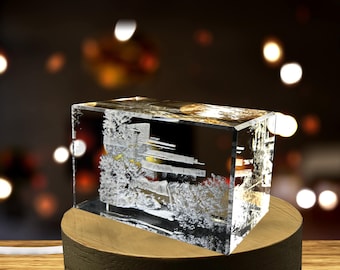 Fallingwater — Mill Run 3D Engraved Crystal Collectible Souvenir