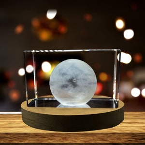 Makemake 3D Engraved Crystal Novelty Decor