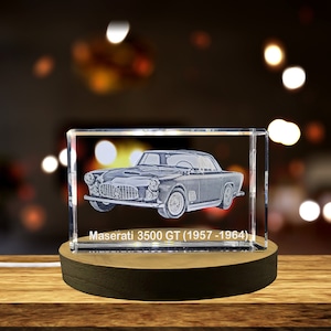 Maserati 3500 GT Luxury Sports Car Collectible Crystal | Elegant 1957-1964 Model