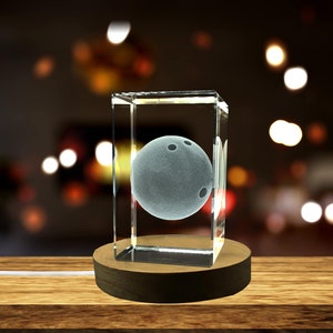 Bowling-Ball |-3d-Engraved-Crysta-Keepsake | Gift/Decor| Collectible | Souvenir |  3d-Crystal-Photo-Gift | 3d-Photo-Engraved-Crystal | Bowli